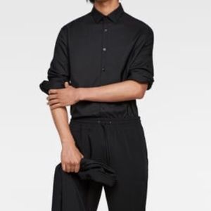 Zara Black Traveler's Shirt, Size Small